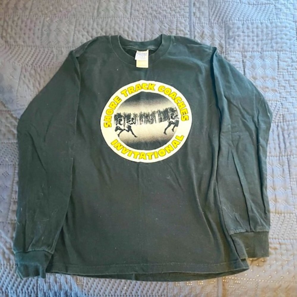 New Jersey Shore Coaches XC Invitational Long Sleeve Shirt Men's Small VINTAGE